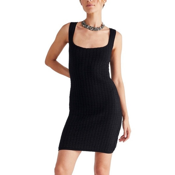 Free People Beach Short N Sweet Black Sweater Dress Size Medium - Picture 1 of 5